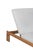 Paradiso Outdoor Teak Chaise - Gray Fabric For Sale - Image 4 of 9