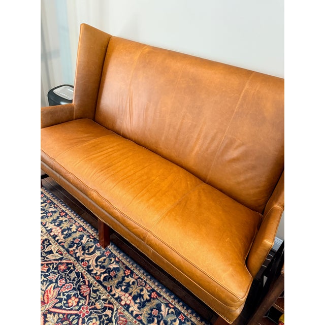 Hickory Chair Furniture Company Hickory Chair Farm Wing Settee For Sale - Image 4 of 13