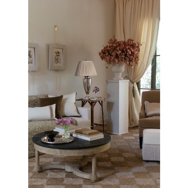 Mediterranean Greta Pedestal, Dune For Sale - Image 3 of 4