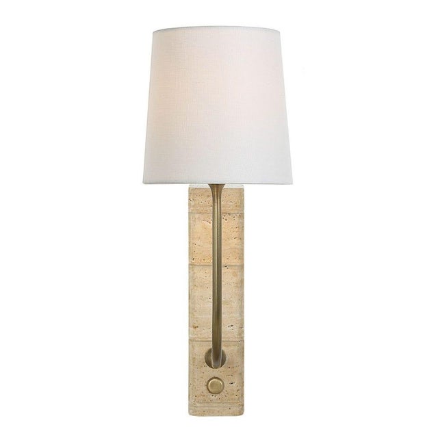 Beige Book Mini Lamp - Travertine For Sale - Image 8 of 9