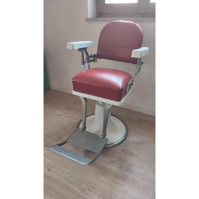 Vintage Barber Chairs, 1950s, Set of 2 For Sale - Image 4 of 8