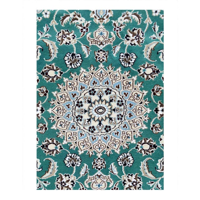 Original Fine Persian NAIN rug. Handmade Hand-knotted Lamb's Wool and Silk on a Cotton Foundation.Woven by skilled...