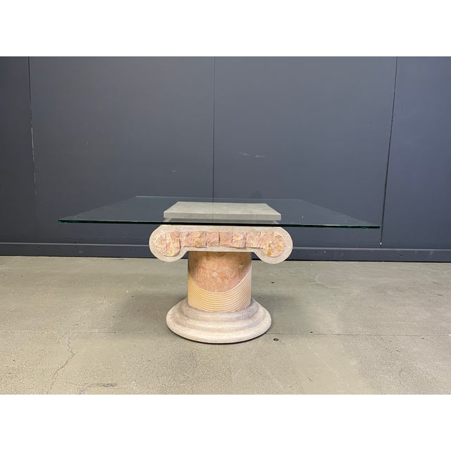 Hollywood Regency Tesselated Column Coffee Table by Maitland Smith, 1970s For Sale - Image 3 of 11