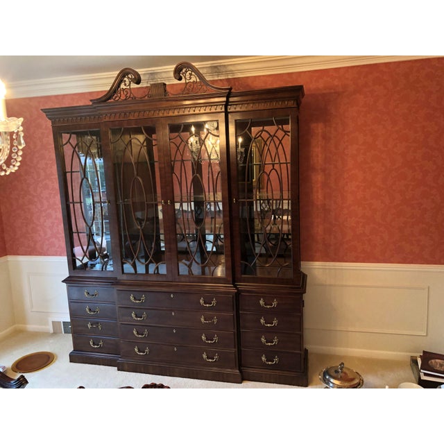 Henredon Rittenhouse Square Collection Design Mahogany Breakfront