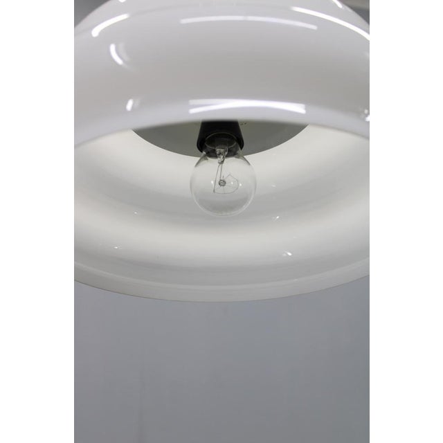 1960s Mid-Century Italian Glass and Chrome Pendant Lamp, 1960s For Sale - Image 5 of 10