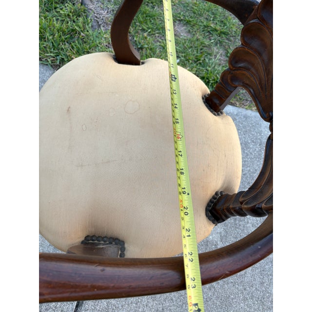 Mid 20th Century Vintage Italian Hand Carved Grotto Chair For Sale - Image 10 of 10