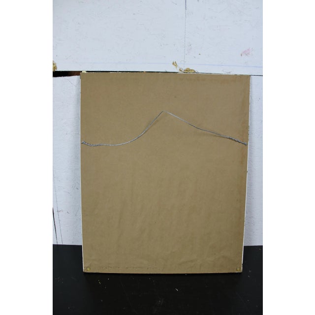 Late 20th Century Currier & Ives Little Daisy Lithograph Victorian Girl Flowers Gold 23" For Sale - Image 5 of 7