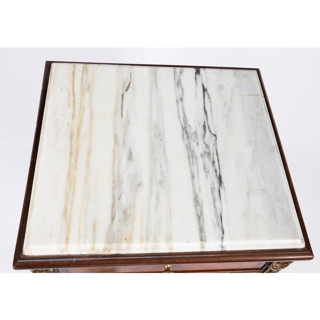 Antique French Parquetry Bedside Tables, 1800s, Set of 2 For Sale - Image 5 of 18