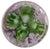 Signed Lundberg Studio Art Glass Floral Paperweight For Sale - Image 4 of 4