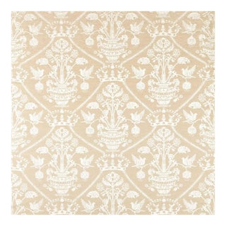 Sanderson Highgrove Damask Fabric in Gritstone For Sale