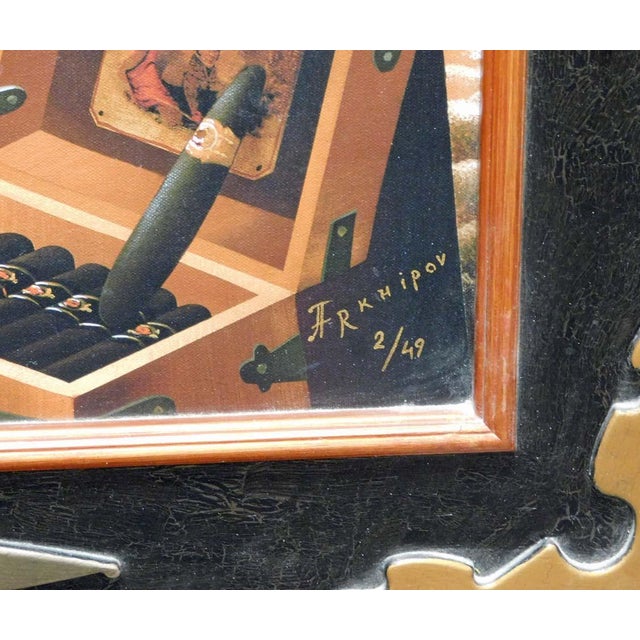 Anton Arkhipov "Enchanted Journey Ii" Hand Signed Artist's Custom Framed Art For Sale - Image 9 of 9