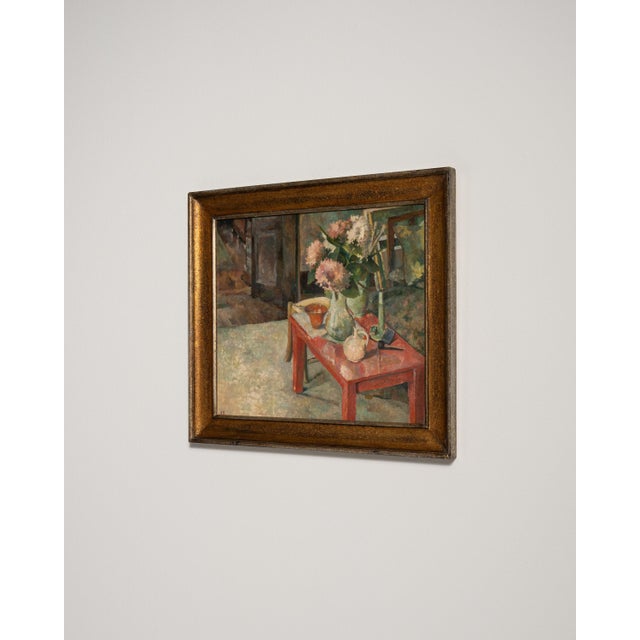 Framed Oil on Panel Still Life For Sale - Image 4 of 11