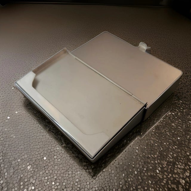 Silver Late 20th Century Tiffany & Co Estate Business Card Holder Sterling Silver For Sale - Image 8 of 11