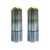 Contemporary and impressive multicolor “tronchi” wall sconces. a pair of luxury and scenographic wall sconces made in...
