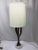 Midcentury Wood & Carrara Table Lamp For Sale - Image 4 of 5