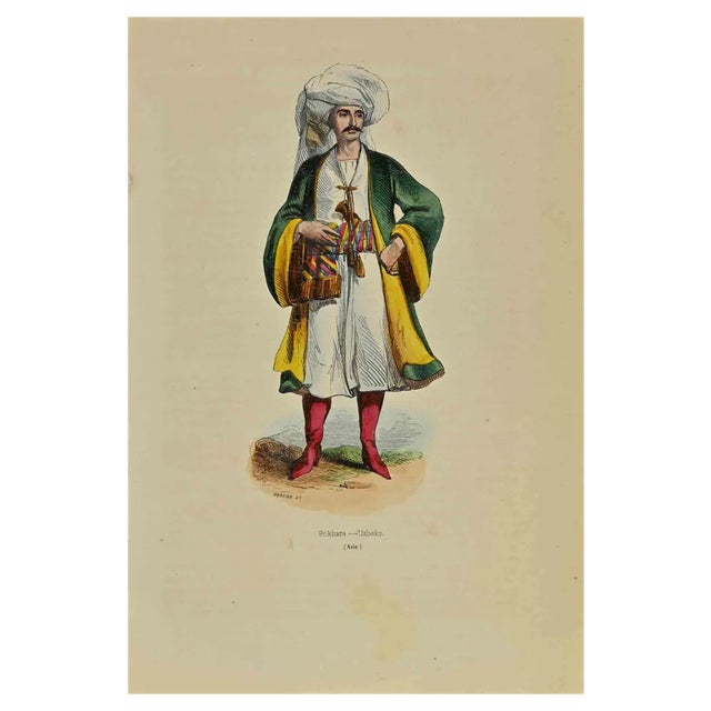 Auguste Wahlen, Bukhara, Uzbeks, Lithograph, 1844 For Sale