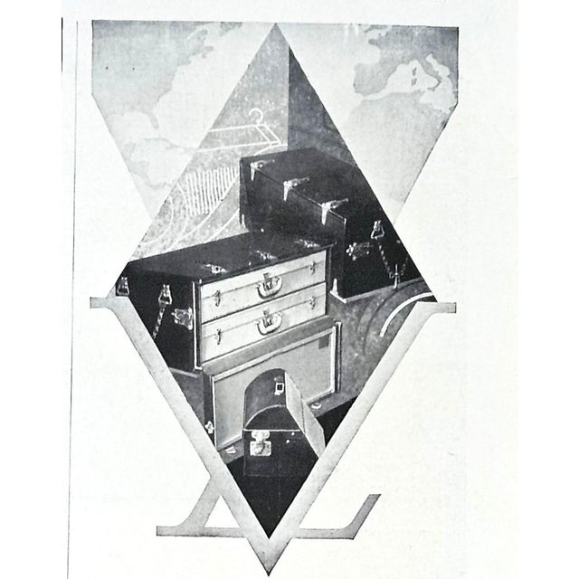 Art Deco 1930 Rare Set of 2 Original French Art Deco Advertisement Prints-Louis Vuitton Travel Products For Sale - Image 3 of 5