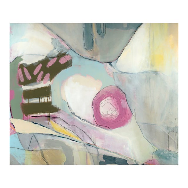 Oddly Giddy Original Luxury Abstract Painting by Mary Elizabeth Marvin For Sale