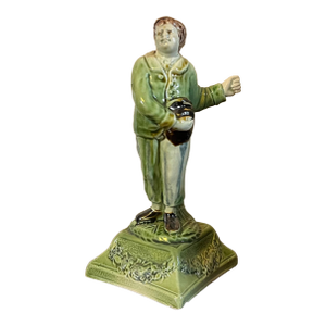 Antique 18th Century English George III Ralph Wood Staffordshire Prattware Figure of an Actor