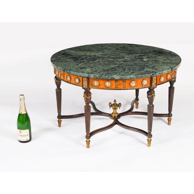 Vintage Ormolu Mounted Coffee Table with Marble Top in the style of H&L Epstein, 1950s For Sale - Image 18 of 18