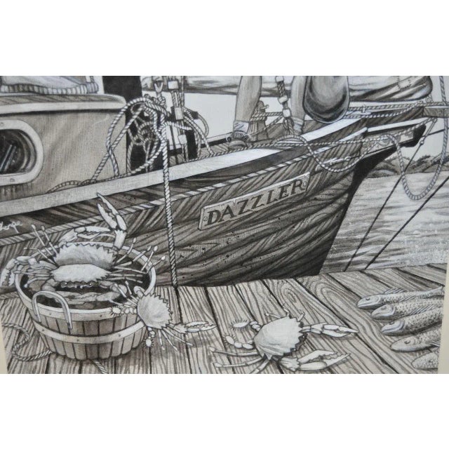 Jack London Book Illustration "The Cruise of the Dazzler" by Peter Thorpe c.1981 For Sale - Image 4 of 5