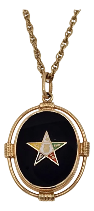 Vintage Masonic Pendant Necklace