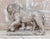 Gray Antique Stone Medici Lion, 1920 For Sale - Image 8 of 9