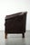 English-Style Dark Cowhide Club Armchair For Sale - Image 5 of 13