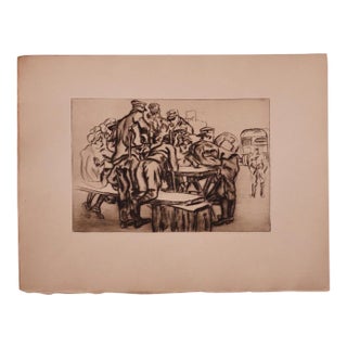 Anselmo Bucci - Military - Original Etching - 1919 For Sale