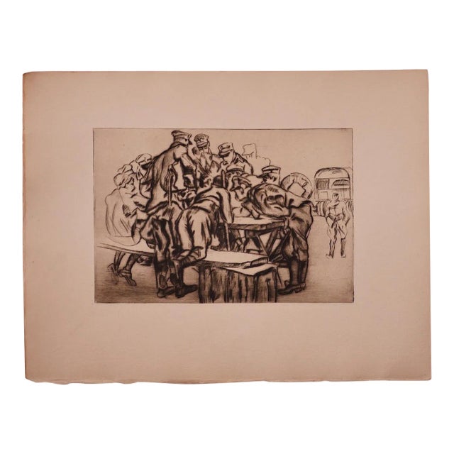 Anselmo Bucci - Military - Original Etching - 1919 For Sale