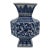 Antique Chinese Blue and White Floral & Dragon Zun Vase For Sale