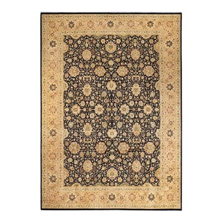 Mogul, One-of-a-Kind Hand-Knotted Area Rug in Black, 10' 2" x 14' 4" For Sale