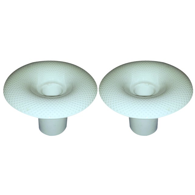 White Porcelain Candleholders by Tapio Wirkkala for Rosenthal, Set of 2 For Sale