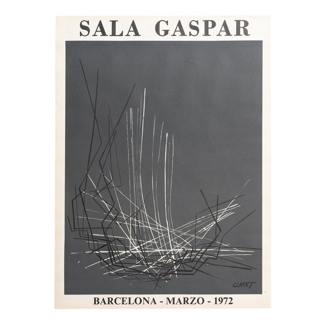 Joan Claret at Sala Gaspar Poster, 1972 For Sale