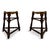 Oak and Rush Stools, 1970s, Set of 2 For Sale - Image 12 of 12