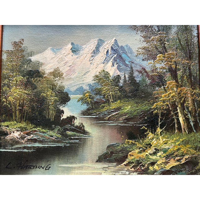 Impressionist Mid Century Landscape Oil Painting of the Sierra Nevada Mountains For Sale - Image 3 of 6