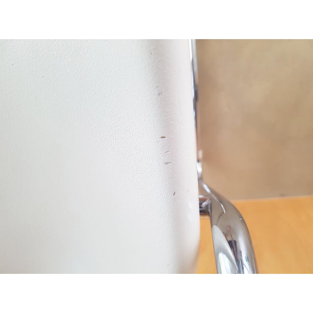 White Plastic and Chrome-Plated Metal Stools by C. Salocchi for Alberti, 1970s, Set of 2 For Sale - Image 6 of 18