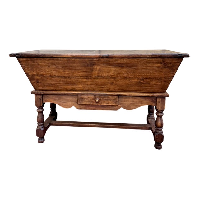 Rustic Louis XIII Style Oak Kneading Trough For Sale