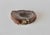 Vintage Mid Century Polished Brown White Agate Ashtray Candy Dish Cashpot For Sale - Image 11 of 15