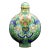 Vintage Green Cloisonne Snuff Bottle With Spurious Mark of Qianlong For Sale