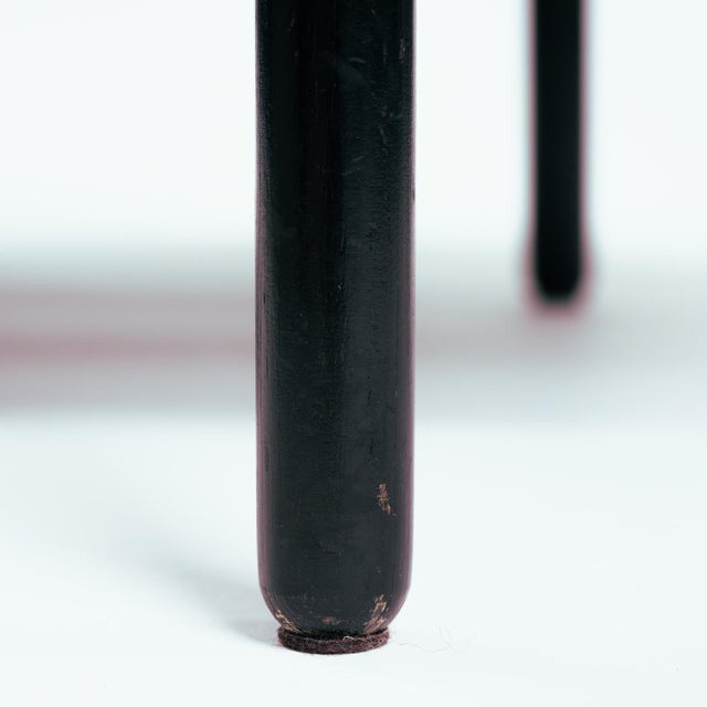 Black Vis-a-Vis Chair by Herbert Ohl for Lübke, 1980s For Sale - Image 9 of 15