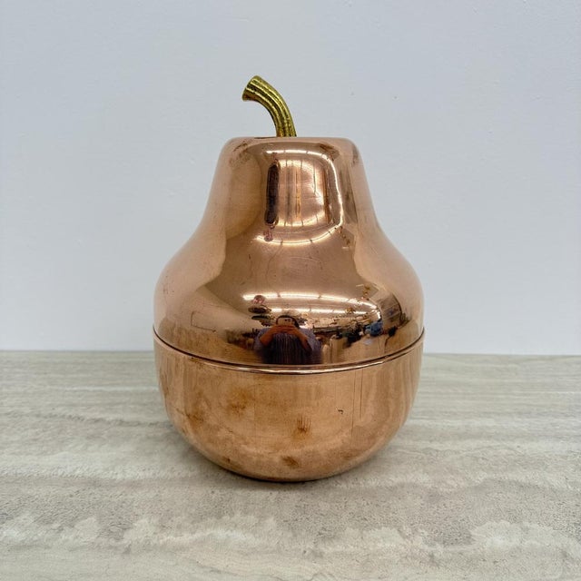 Large Vintage Pear-Shaped Cooler in Copper from Raymor, Italy, 1970s For Sale - Image 17 of 18