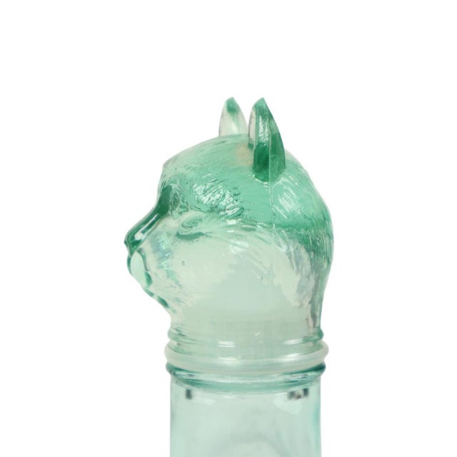Small Glass Cat Carafe by Vetreria Etrusca Glassware, 1960s For Sale - Image 6 of 11