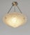 Hettier & Vincent Opalescent French Art Deco Pendant Light by Hettier Et Vincent & Hanots 1930 France For Sale - Image 4 of 15