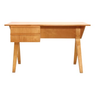 Model EB02 Desk in Birch Plywood by Cees Braakman for Pastoe, 1952 For Sale