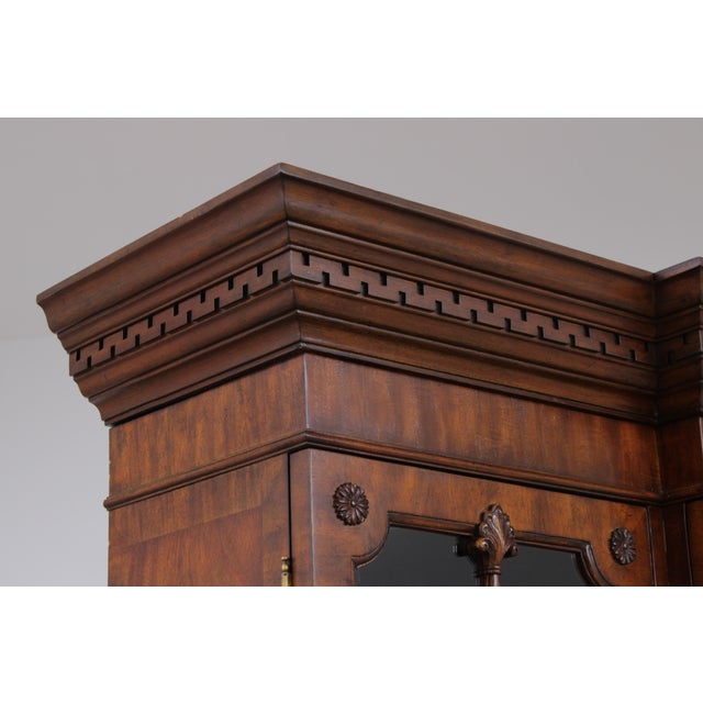 Maitland Smith Monumental 6 Door Mahogany Breakfront For Sale - Image 14 of 18