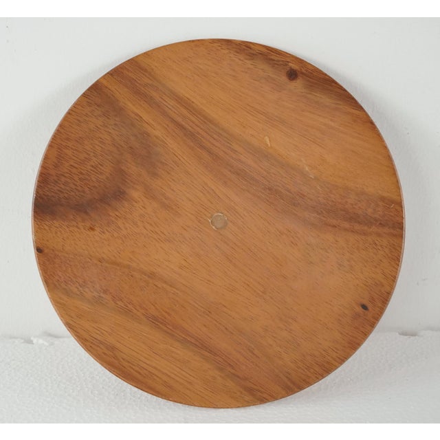 Vintage Asian Hand Carved Wooden Serving Bowl With Lid For Sale - Image 10 of 10