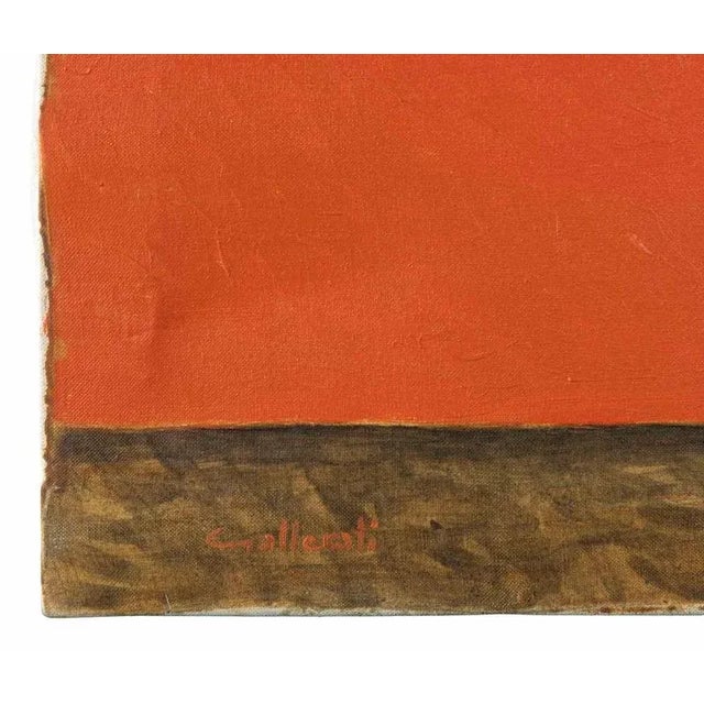 Alberto Gallerati, On the Road to the Birch Forest, Oil on Canvas, 1970s For Sale - Image 4 of 6