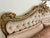 Rococo Vintage Italian Carved Painted Bed Frame Tufted Headboard Footboard Rails For Sale - Image 3 of 17