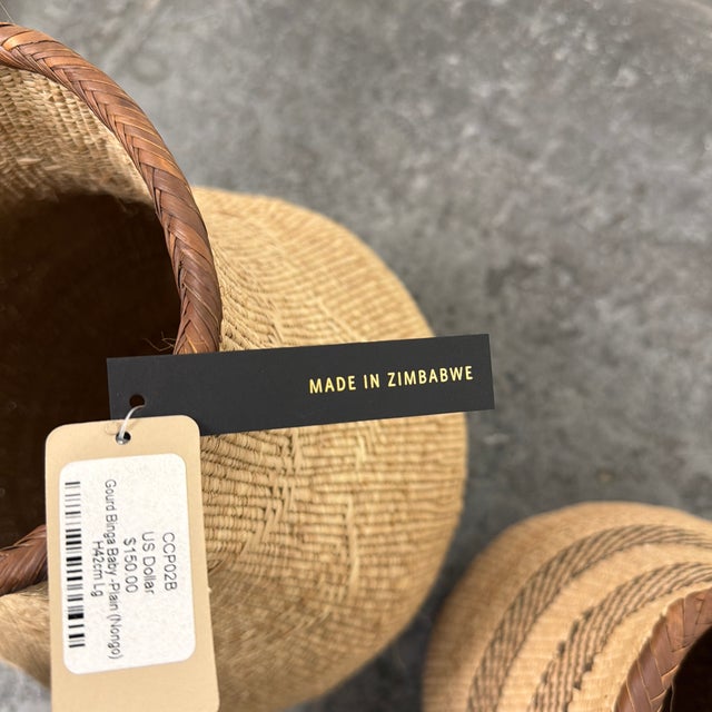 Singita Binga Nongo Natural Woven Gourd Baskets, Set of Three For Sale - Image 12 of 12